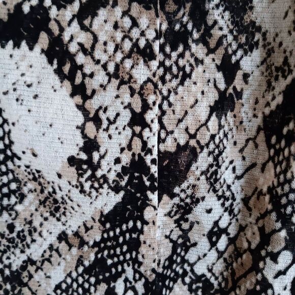 INC Top Women Small Ruffled Snakeskin Button front fairygrunge Y2k - Picture 4 of 11